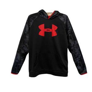 Under Armour - Youth XL Black & Red Hoodie